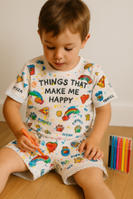 Cargar imagen en el visor de la galería, Pijama infantil para pintar y personalizar – Papachoa México short