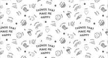 Cargar imagen en el visor de la galería, Pijama adulto para pintar y personalizar – Papachoa México
“things that make me happy” pantalón manga corta