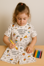 Cargar imagen en el visor de la galería, Pijama infantil para pintar y personalizar – Papachoa México short
