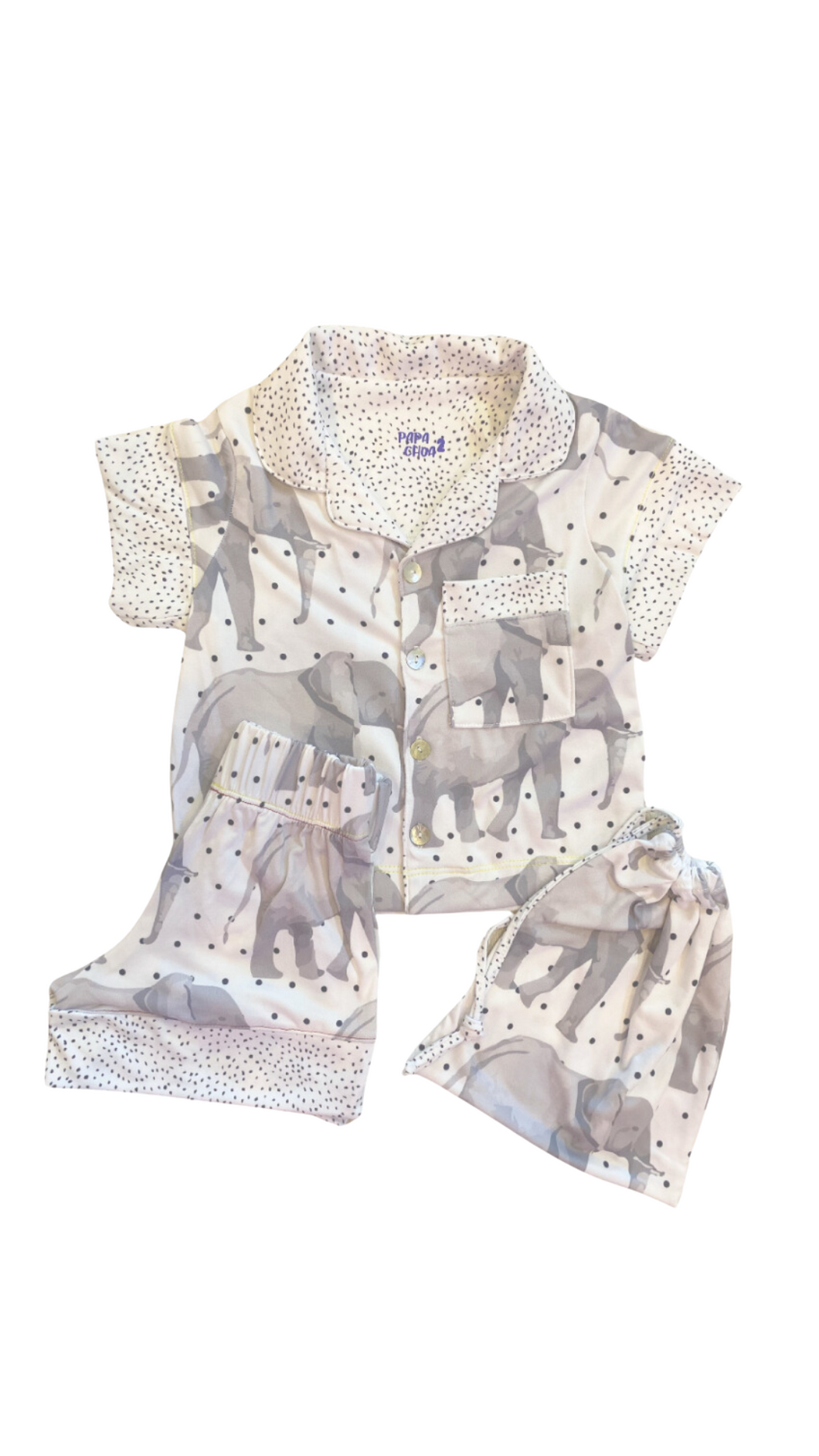 Pijama elefante 🐘 niños short 30% off